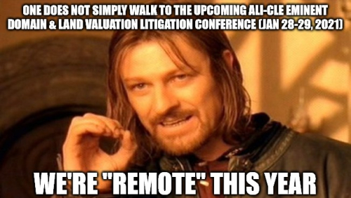 One does not walk to ALI-CLE 2021 One does not walk to ALI-CLE 2021